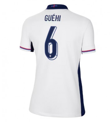 England Marc Guehi #6 Hjemmebanetrøje Dame EM 2024 Kort ærmer
